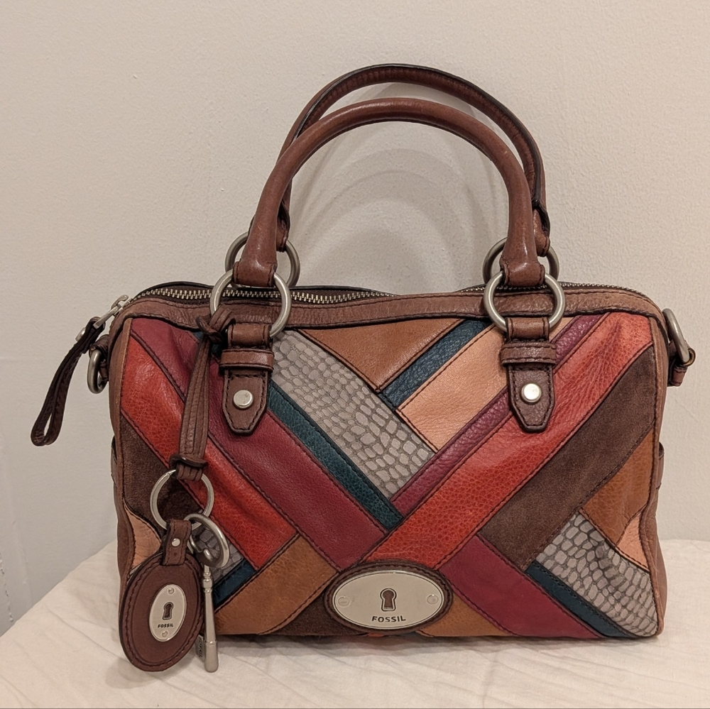 Fossil Women's Colorful Leather Satchel